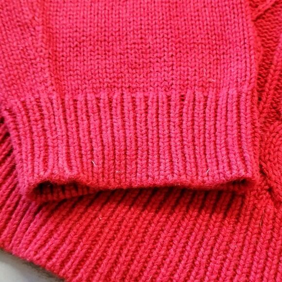 TALBOTS Women's Fisherman sweater. Size lg P. Very good used co - Picture 3 of 6